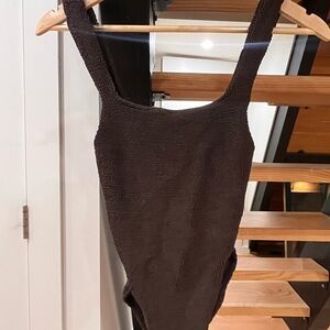 youswim NWT one piece textured brown bathing suit